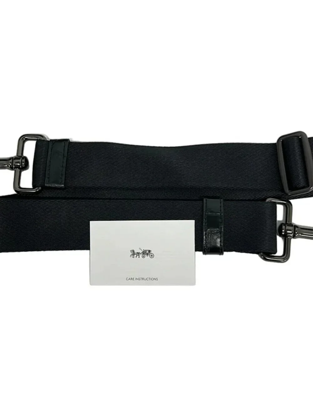 COACH Manhattan Convertible Slim Messenger Bag 25992 Black Leather Clutch Bag